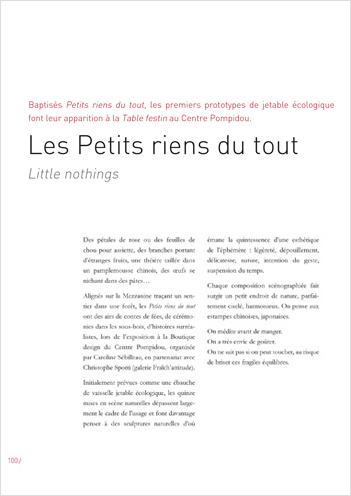 Petits riens... & nothing more